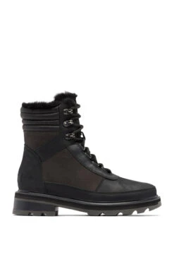 Sorel Black Lace Up Hiker Boots