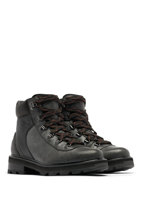 Sorel Black Short Laced Up Hiker Boot 3 Sorel Black Short Laced Up Hiker Boot