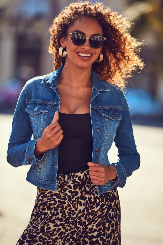 Mid Blue Denim Jacket