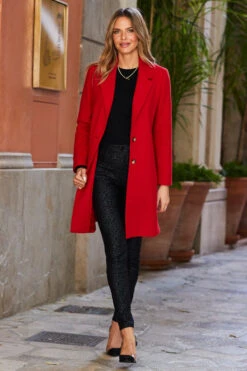 Black Textured Leopard Print Coated Skinny Jeans -Sosandar Fashion Store web 21 aow07rd00021 a0bd01bk00021 007 1