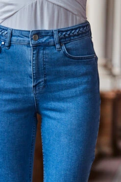 Mid Blue Braid-Detail Skinny Jeans -Sosandar Fashion Store web 2303 102 s23ow085rd0001 s23bd031be0010 102 343