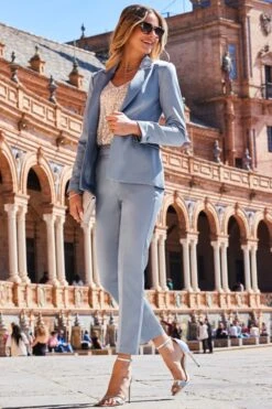 Soft Blue Premium Satin Tuxedo Blazer -Sosandar Fashion Store web 2303 12 a22bw020be0012 a22ow038be0012 a21tw070cm0002 12 295 rt 1