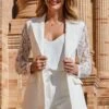 Ivory Premium Lace Detail Blazer -Sosandar Fashion Store web 2303 13 s23bw003iv0001 s23bw010iv0001 13 537