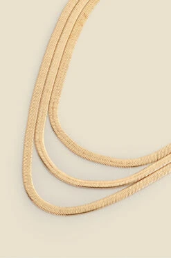 Gold Triple Row Slinky Layered Necklace -Sosandar Fashion Store web 2303 box s23ac027mc0003 b copy