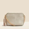 Gold Chain Detail Cross Body Bag With Tassel -Sosandar Fashion Store web 2303 box s23ac040mc0003 a