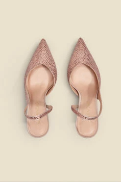 Emelia Champagne Gold Hot Fix Slingback Court 11 Emelia Champagne Gold Hot Fix Slingback Court -Sosandar Fashion Store web 2303 box s23fw033cm0002 c