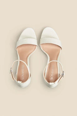 Nia Ivory Croc Leather Barely There High Heel Sandal -Sosandar Fashion Store web 2303 box s23fw037we0001 c