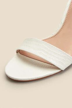Nia Ivory Croc Leather Barely There High Heel Sandal -Sosandar Fashion Store web 2303 box s23fw037we0001 d