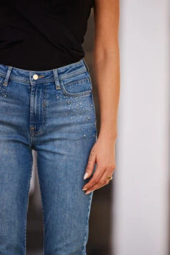 Indigo Blue Embellished Slim Leg Jeans 14 Indigo Blue Embellished Slim Leg Jeans -Sosandar Fashion Store web 2304 55 s23bd005be0010 55 188