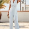 Ivory Wide Leg Wrap Front Tailored Jumpsuit -Sosandar Fashion Store web 2304 66 s23jw028cm0001 66 037 rt