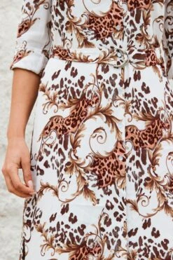 Ivory Multi Print Belted Shirt Dress 13 Ivory Multi Print Belted Shirt Dress -Sosandar Fashion Store web 2305 114 a22dw046ivcv01 114 336