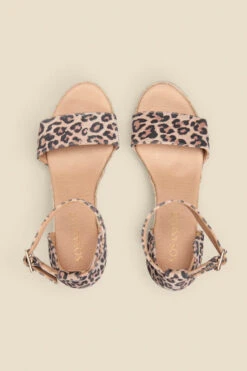 Mila Leopard Print Suede Ankle Strap High Wedge Espadrille 7 Mila Leopard Print Suede Ankle Strap High Wedge Espadrille -Sosandar Fashion Store web 2305 box s23fw041ld0001 c