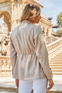 Champagne Gold Satin Utility Jacket 14 Champagne Gold Satin Utility Jacket -Sosandar Fashion Store web 2307 11 s23ow063nl0001 11 251