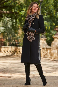 Black Double Breasted Longline Wool Coat -Sosandar Fashion Store web 2309 03 a23ow026bk0001 a23dw091bk0001 s20as002be0027 aw19as01mi0001 a23ac064bk0001 03 217 2