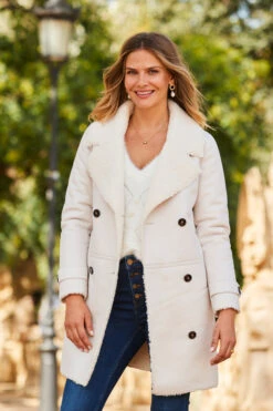 Ecru Luxe Faux Shearling Double Breasted Coat 14 Ecru Luxe Faux Shearling Double Breasted Coat -Sosandar Fashion Store web 2309 08 a23op004eu0001 a23tk183nl0001 a21bd004in0007 08 302