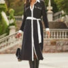 Black & White Contrast Trim Utility Shirt Dress -Sosandar Fashion Store web 2309 118 s23dw012bk0002 118 012 2