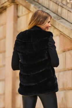 Black Luxe Faux Fur Gilet 13 Black Luxe Faux Fur Gilet -Sosandar Fashion Store web 2309 11 a23ow020bk0001 a19tk090bk0001 s21bd014bk0001 11 253