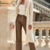 Cream Faux Fur Collar Longline Cardigan 1 Cream Faux Fur Collar Longline Cardigan -Sosandar Fashion Store web 2309 132 a22tk496nl0001 a23bp014bn0024 132 064