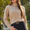 Camel Rib Knit Super Cosy Jumper