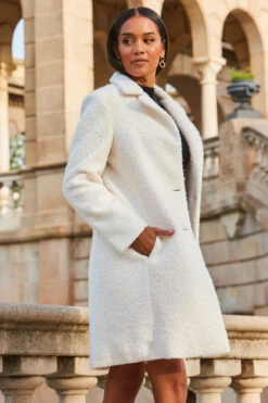 Cream Borg Button Front Coat 11 Cream Borg Button Front Coat -Sosandar Fashion Store web 2309 150 a23ow018nl0001 150 100