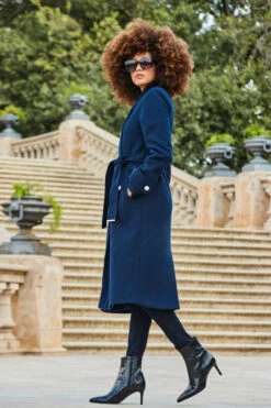 Navy Blue Military Longline Belted Coat 15 Navy Blue Military Longline Belted Coat -Sosandar Fashion Store web 2309 28 a23ow003be0003 28 287