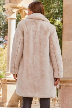 Cream Luxury Faux Fur Coat -Sosandar Fashion Store web 2309 92 a23ow023nl0001 92 270