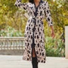 Black Chain Print Contrast Trim Belted Shirt Dress 1 Black Chain Print Contrast Trim Belted Shirt Dress -Sosandar Fashion Store web 2309 96 a23dw105bkge01 96 181 2
