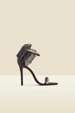 Black Stunning Bow Detail Stiletto Sandal 18 Black Stunning Bow Detail Stiletto Sandal -Sosandar Fashion Store web 2311 box a23fw085bk0001 a