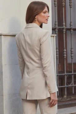 Natural Waist Cinching Blazer 11 Natural Waist Cinching Blazer -Sosandar Fashion Store web 2401 02 s24ow059nl0003 s24bw037nl0003 02 109