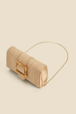 Natural Raffia Bamboo Clasp Detail Clutch Bag 11 Natural Raffia Bamboo Clasp Detail Clutch Bag -Sosandar Fashion Store web 2401 box s24ac003nl0003 c