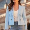 Pastel Blue Cropped Tailored Blazer -Sosandar Fashion Store web 2402 19 s24ow071be0002 19 085 rt2 1