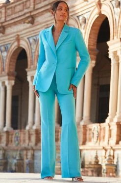 Azure Blue Tailored Blazer