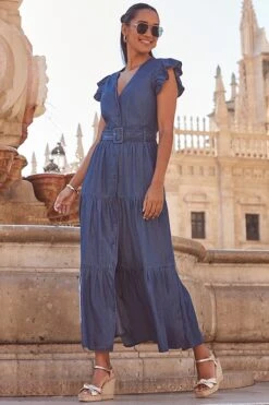 Gold Leather Knot Detail Wedge Espadrilles -Sosandar Fashion Store web 2402 45 s24dd013be0032 45 187 1