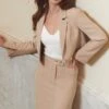 Petite Stone Cropped Tailored Blazer 2 Petite Stone Cropped Tailored Blazer -Sosandar Fashion Store web 2402 62 a23sw028eu0001 s24ow023eu0 003 1 1