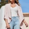 Pink Waterfall Duster Jacket