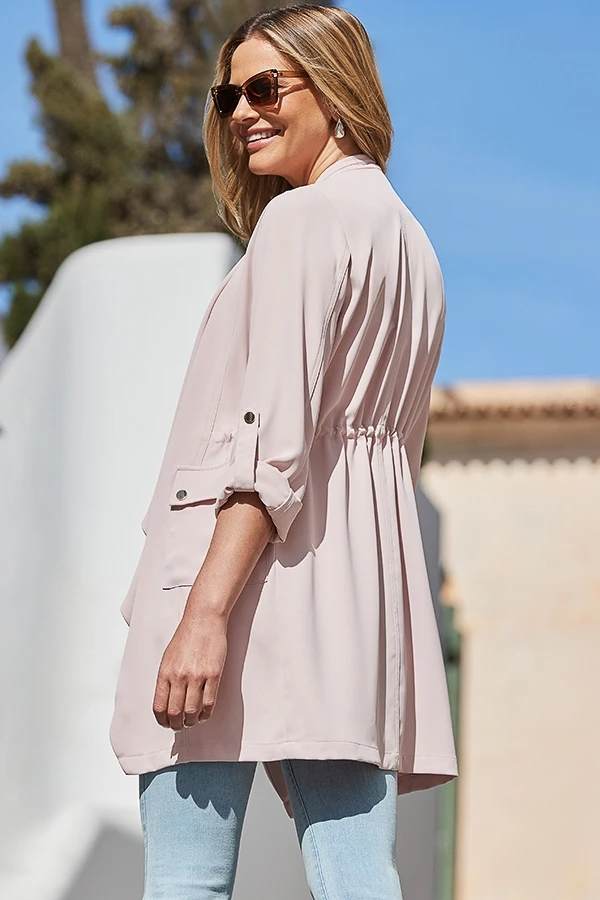 Pink Waterfall Duster Jacket 6 Pink Waterfall Duster Jacket - Image 4