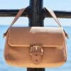 Camel Faux Leather Buckle Detail Shoulder Bag -Sosandar Fashion Store web 2404 82 s24tj208bk0001 82 2557