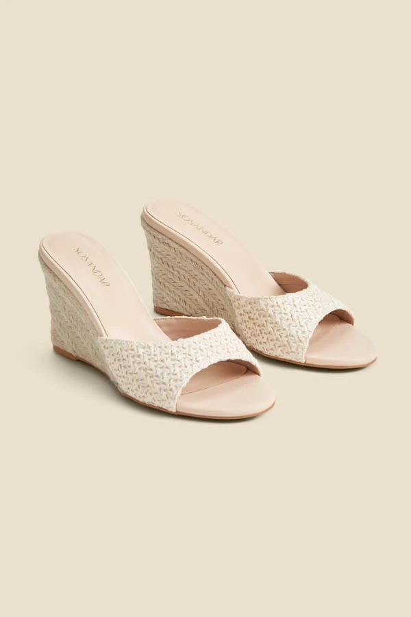 Natural Crochet High Heel Mules 3 Natural Crochet High Heel Mules