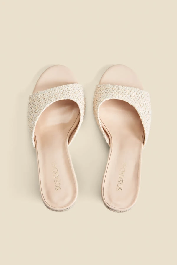 Natural Crochet High Heel Mules 5 Natural Crochet High Heel Mules - Image 3