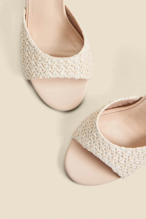 Natural Crochet High Heel Mules 6 Natural Crochet High Heel Mules - Image 4