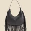 Dark Brown Fringe Detail Western Shoulder Bag -Sosandar Fashion Store web 2406 box a24ac005pt0004 1