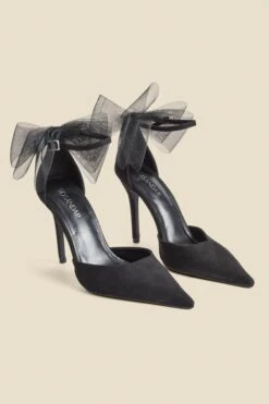 Black Bow Detail Ankle Strap Court Shoes -Sosandar Fashion Store web 2407 box a24fw013bk0001 1