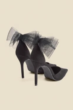 Black Bow Detail Ankle Strap Court Shoes -Sosandar Fashion Store web 2407 box a24fw013bk0001 2