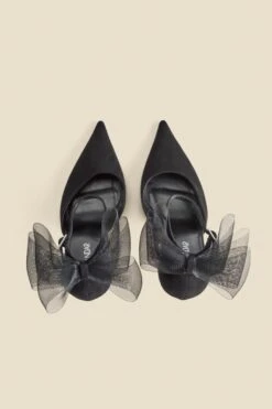 Black Bow Detail Ankle Strap Court Shoes -Sosandar Fashion Store web 2407 box a24fw013bk0001 3