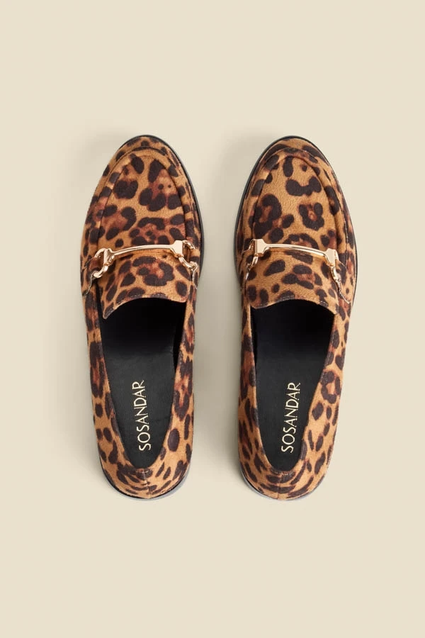 Leopard Print Snaffle Trim Mule Loafers 6 Leopard Print Snaffle Trim Mule Loafers - Image 4