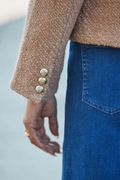 Camel Boucle Jacket With Gold Buttons 13 Camel Boucle Jacket With Gold Buttons -Sosandar Fashion Store web 2408 154 a24ow003bn0002 s24bd042in0007 154 331 1