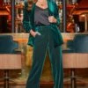 Emerald Green Luxe Velvet Wide Leg Trousers -Sosandar Fashion Store web 2408 38 a24bw043gn0035 a24ow076gn0035 38 22 rt rt2 1