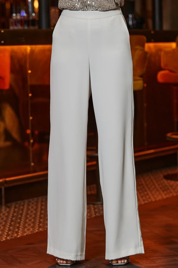 Winter White Premium Wide Leg Trousers 5 Winter White Premium Wide Leg Trousers - Image 3
