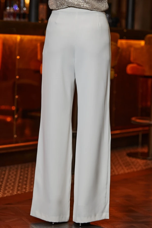 Winter White Premium Wide Leg Trousers 7 Winter White Premium Wide Leg Trousers - Image 5