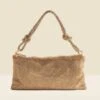 Gold Rhinestone Knot Detail Bag